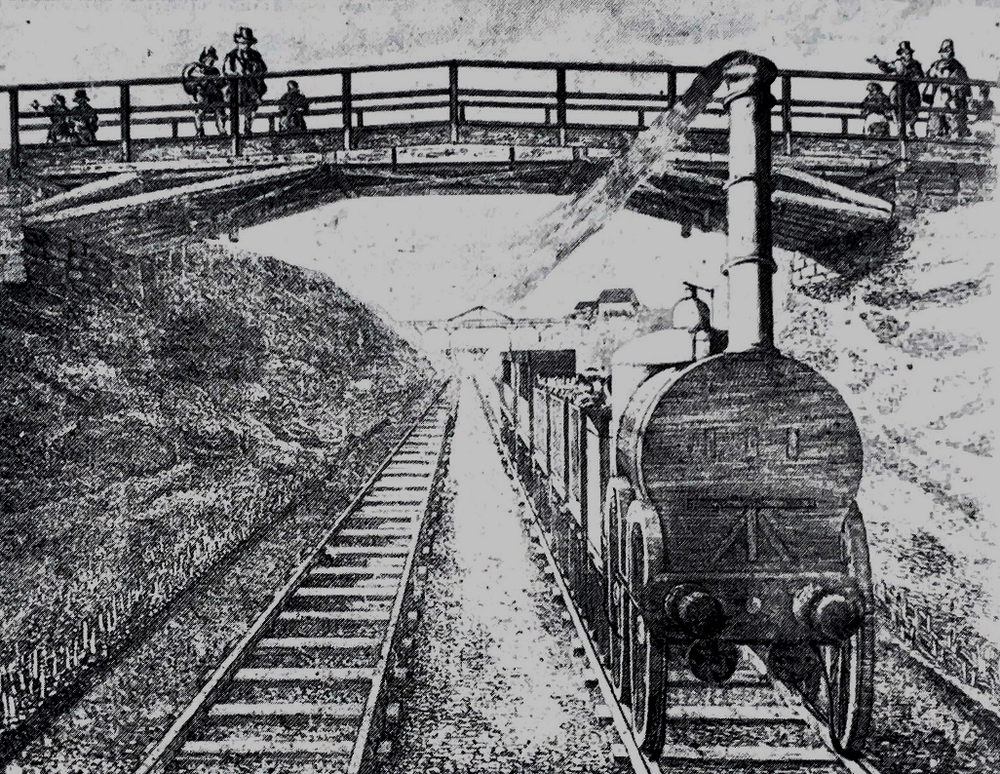 Eisenbahn fährt auf einer 116 Kilometer langen Strecke zwischen Leipzig und Dresden